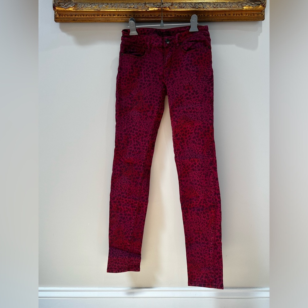 Cheetah printed jeans